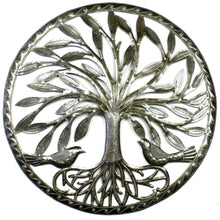 Load image into Gallery viewer, Tree of Life with Two Birds Metal Wall Art - Croix des Bouquets