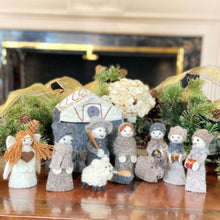 Load image into Gallery viewer, Felted Nativity 12-Piece Set
