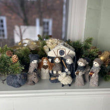 Load image into Gallery viewer, Felted Nativity 12-Piece Set