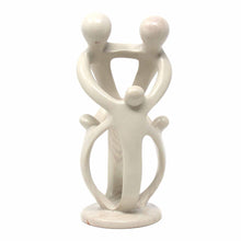 Load image into Gallery viewer, Natural Soapstone Family Sculpture - 2 Parents, 3 Children - Smolart