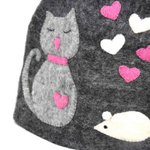 Load image into Gallery viewer, Hand Crafted Felt: Cat Tea Cozy