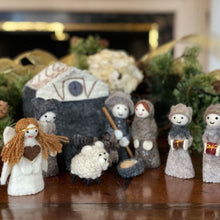Load image into Gallery viewer, Felted Nativity 12-Piece Set