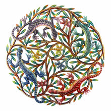 Load image into Gallery viewer, Four Geckos Painted Metal Wall Art - Croix des Bouquets