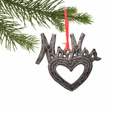 Load image into Gallery viewer, Metal Heart Haitian Metal Drum Christmas Ornaments Newlyweds - Set of 2