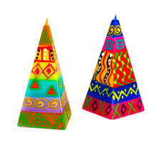Load image into Gallery viewer, Pyramid Candles, Boxed Set of 2 (Shahida Design)