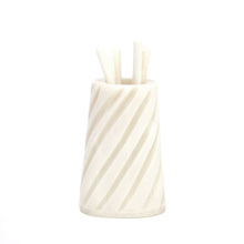 Load image into Gallery viewer, Hand-caved Cocktail Picks & Jar in Natural Bone