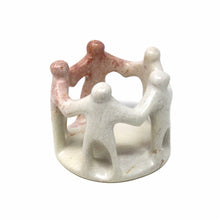 Load image into Gallery viewer, Natural Soapstone Circle of Friends Sculpture