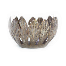 Load image into Gallery viewer, Decorative Drum Art Bowl or Votive, Mango Leaf