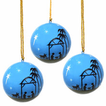 Load image into Gallery viewer, Handpainted Christmas Nativity Ornaments - Pack of 3