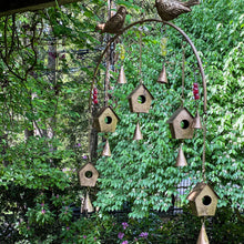 Load image into Gallery viewer, Handcrafted Bird Chime, Recycled Iron and Glass Beads