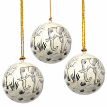 Load image into Gallery viewer, Handpainted Ornament Elephant - Pack of 3