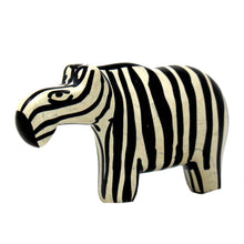 Load image into Gallery viewer, Zebra Soapstone Sculptures, Set of 2