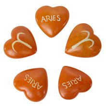 Load image into Gallery viewer, Zodiac Soapstone Hearts, Pack of 5: ARIES