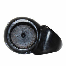 Load image into Gallery viewer, Elephant Soapstone Tea Light - Black Finish with Etch Design