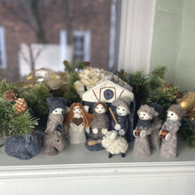 Load image into Gallery viewer, Felted Nativity 12-Piece Set
