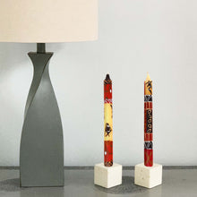 Load image into Gallery viewer, Tall Hand Painted Candles - Pair - Damisi Design - Nobunto