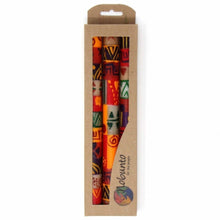 Load image into Gallery viewer, Set of Three Boxed Tall Hand-Painted Candles - Indaeuko Design - Nobunto