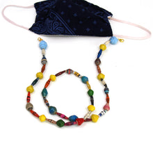 Load image into Gallery viewer, Face Mask/Eyeglass Paper Bead Chain, Colorful Mixed Shapes