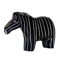 Load image into Gallery viewer, Zebra Soapstone Sculptures, Set of 2