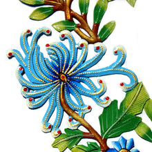 Load image into Gallery viewer, Blue Bird Door Wreath Haitian Metal Drum Wall Art