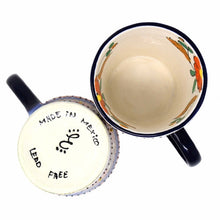 Load image into Gallery viewer, Flared Coffee Mugs - Orange and Blue, Set of Two - Encantada