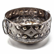 Load image into Gallery viewer, Large Hammered Metal Container with Round Handles - Croix des Bouquets