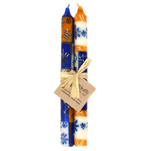 Load image into Gallery viewer, Tall Hand Painted Candles - Pair - Durra Design - Nobunto