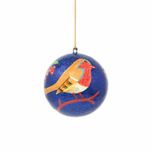 Load image into Gallery viewer, Handpainted Ornament Bird on Branch - Pack of 3