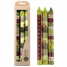 Load image into Gallery viewer, Hand Painted Candles in Kileo Design (three tapers) - Nobunto