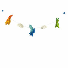 Load image into Gallery viewer, Felt Dragon Garland - Primary Colors - Global Groove