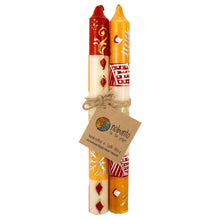 Load image into Gallery viewer, Tall Hand Painted Candles - Pair - Kimweta Design - Nobunto