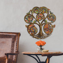 Load image into Gallery viewer, Autumn Spiral Tree of Life Haitian Steel Drum Wall Art