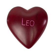 Load image into Gallery viewer, Zodiac Soapstone Hearts, Pack of 5: LEO