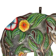 Load image into Gallery viewer, Hibiscus Elephant Haitian Metal Drum Art