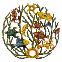 Load image into Gallery viewer, Painted Sea life Metal Wall Art - Croix des Bouquets