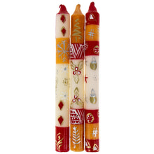Load image into Gallery viewer, Tall Hand Painted Candles - Three in Box - Kimeta Design - Nobunto