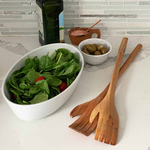 Load image into Gallery viewer, Giant 17 inch Hands Salad Servers - Jedando Handicrafts