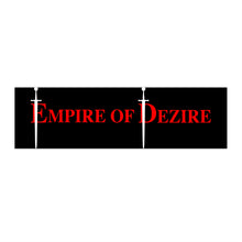 Load image into Gallery viewer, EOD Bumper Sticker red with Swords

