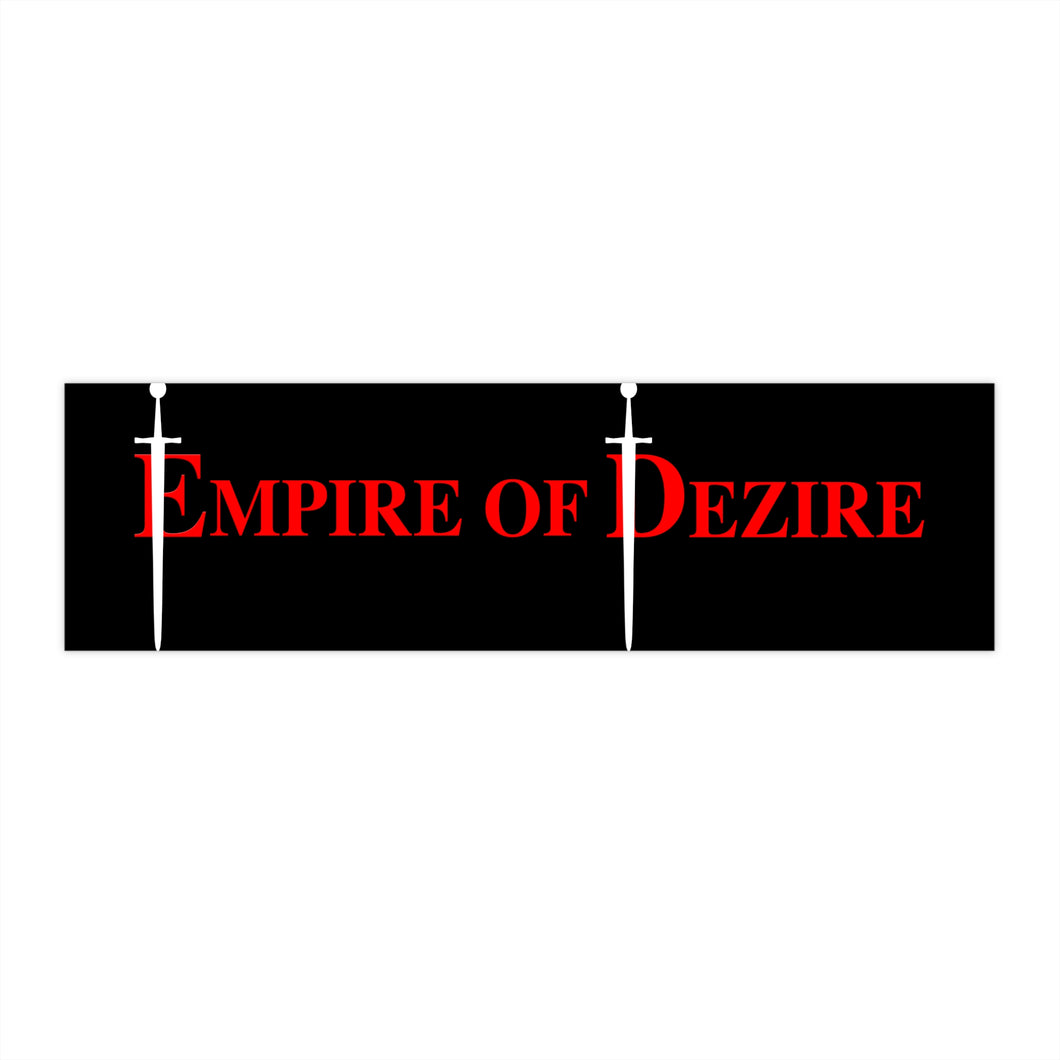 EOD Bumper Sticker red with Swords