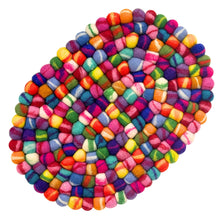 Load image into Gallery viewer, Felt Casserole Trivet, Rainbow Tie Dye
