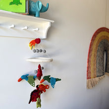 Load image into Gallery viewer, Dinosaur Volvano Nursery Felt Mobile
