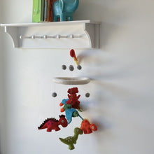 Load image into Gallery viewer, Dinosaur Volvano Nursery Felt Mobile
