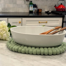 Load image into Gallery viewer, Felt Casserole Trivet, Sage

