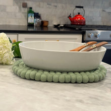 Load image into Gallery viewer, Felt Casserole Trivet, Sage
