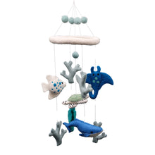 Load image into Gallery viewer, Ocean Friends Felt Nursery Mobile
