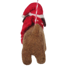 Load image into Gallery viewer, Big Dog Daschund Felt Christmas Ornament
