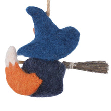 Load image into Gallery viewer, Witch Fox Coffee Cup Felt Christmas Ornament
