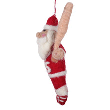 Load image into Gallery viewer, Coach Claus Baseball Felt Christmas Ornament
