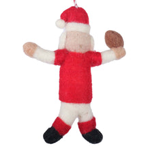 Load image into Gallery viewer, Coach Claus American Football Felt Christmas Ornament
