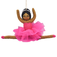 Load image into Gallery viewer, Ballerina Felt Ornament, Raven
